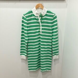 Lilly Pulitzer Green and White Long Sleeve Dress